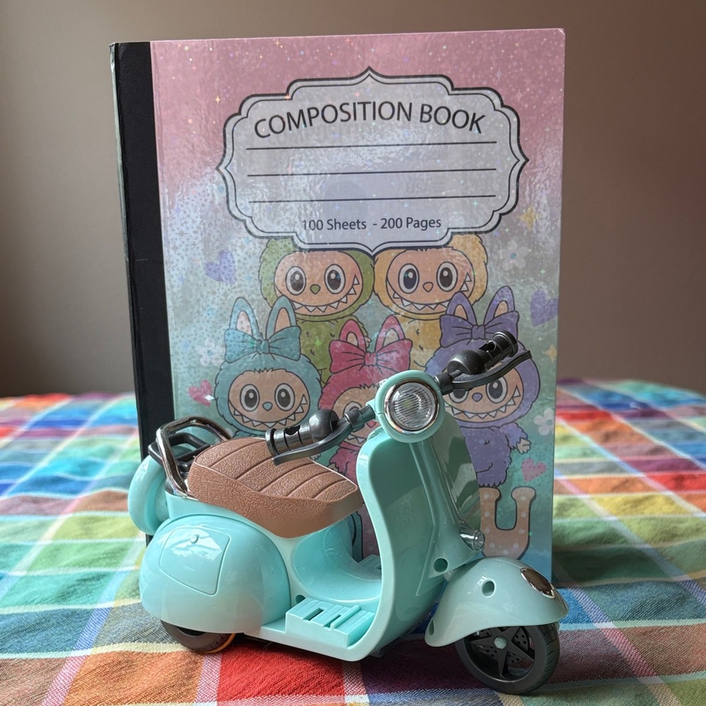 🛵👹🛵  LABUBU NOTEBOOK & SCOOTER 🛵